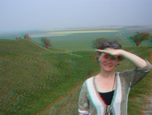 Dorset3dRedBlue (Large) Ilka at a Dorest hillfort
